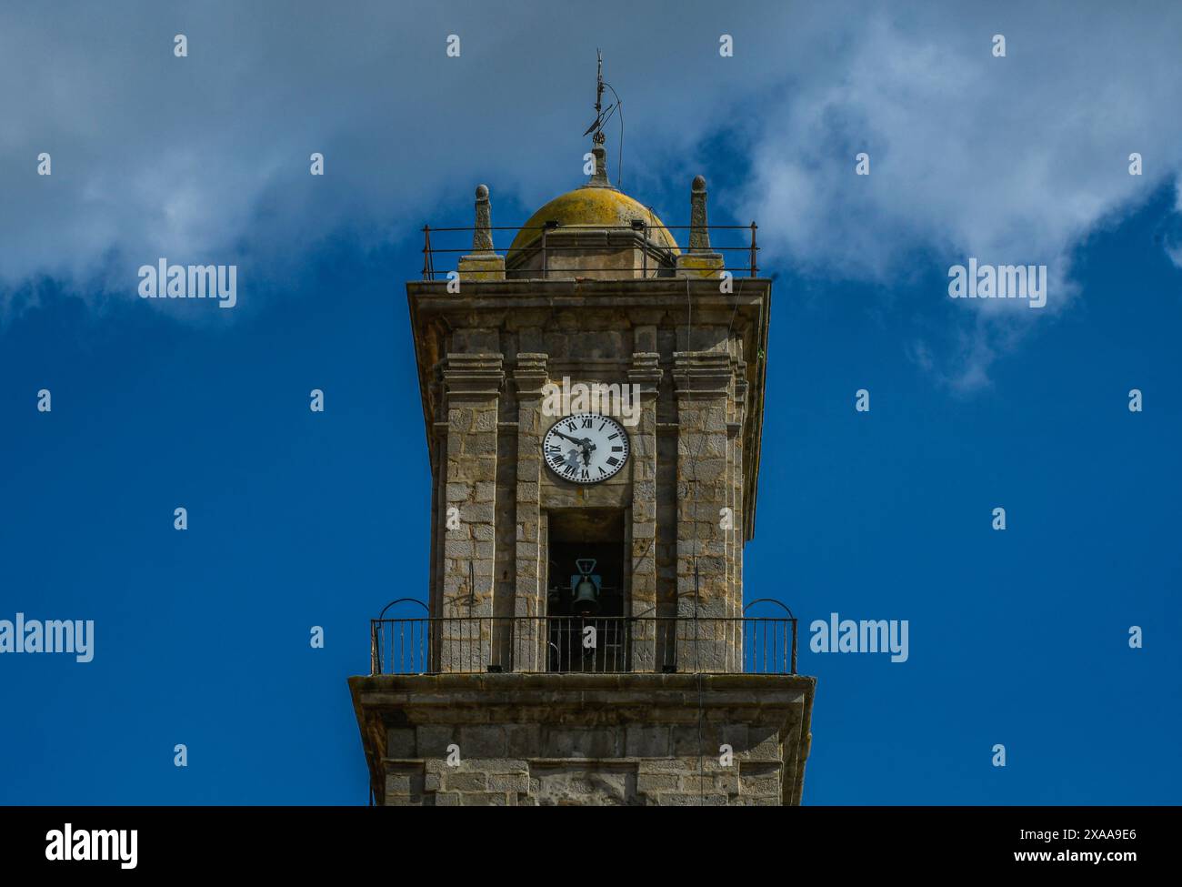 Kirche des Heiligen Erzengels Michael, Schutzpatron der Stadt Villanueva de Cordoba Stockfoto