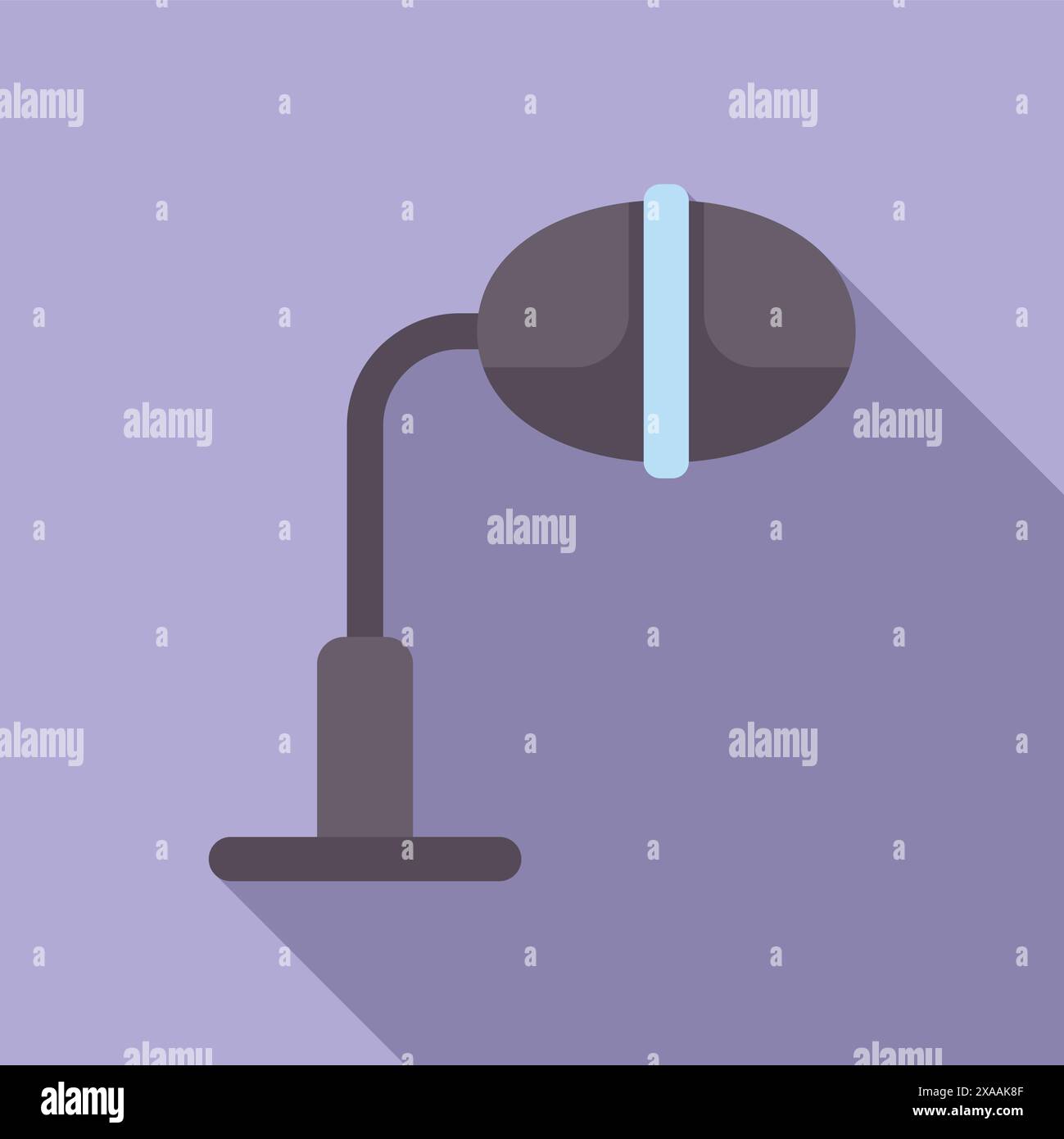 Elegante, minimalistische Schreibtischlampe Illustration mit einstellbarer Beleuchtung, modernem, schlankem Design und stilvollem, zeitgemäßem Look, perfekt für die Einrichtung des Arbeitsbereichs zu Hause Stock Vektor