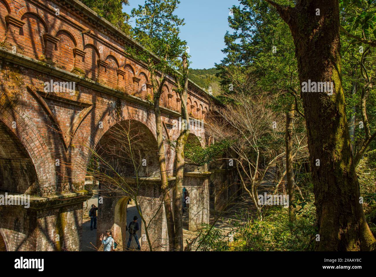 Aquädukt im Nanzen-JI-Tempel, Kyoto, Honshu, Japan, Asien Stockfoto