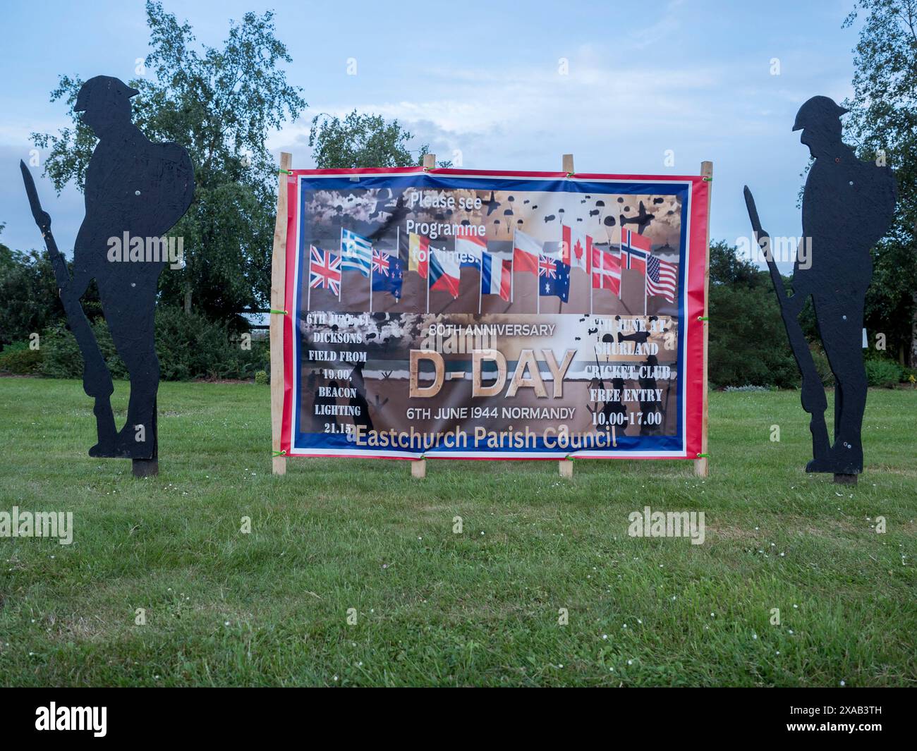 Eastchurch, Kent, Großbritannien. Juni 2024. Vorbereitungen zum 80. Jahrestag in Eastchurch, Kent. Quelle: James Bell/Alamy Live News Stockfoto