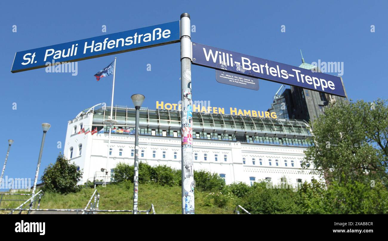 Das Hotel Hamburg Hafen auf St. Pauli. St. Pauli Hamburg *** das Hotel Hamburg Hafen am St. Pauli St. Pauli Hamburg Stockfoto