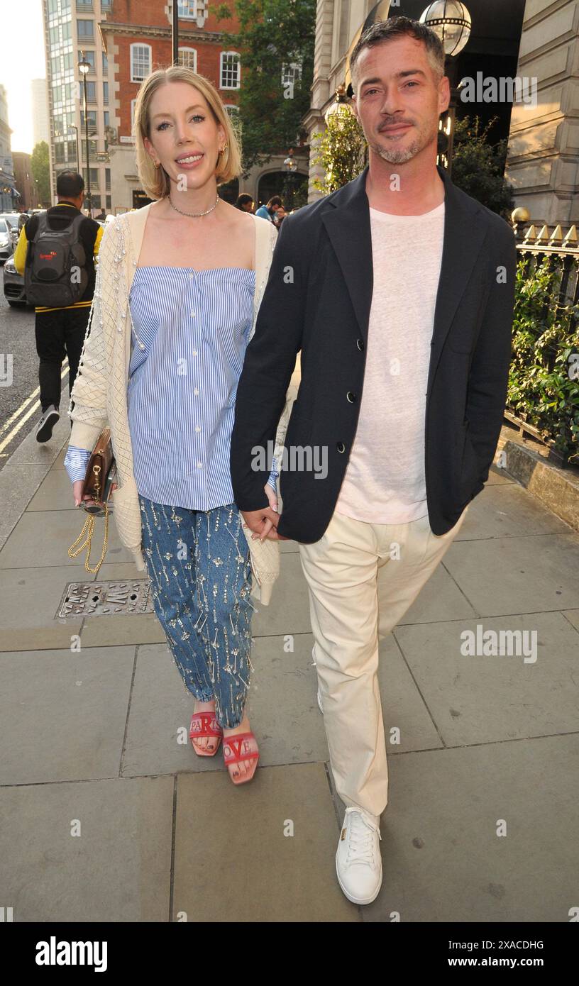 Katherine Ryan und Bobby Koostra bei der Sky Sommerparty, Nomad London, Bow Street, Covent Garden, am Mittwoch, den 05. Juni 2024 in London, England, Großbritannien. CAP/CAN ©CAN/Capital Pictures Stockfoto