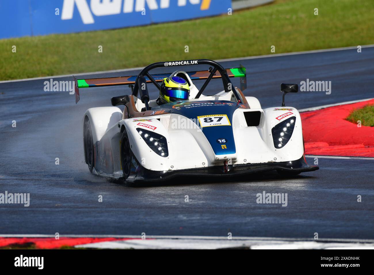 Jack Leese, RSR, 2024 Hagerty Radical Cup UK, eine einzige Meisterschaft in der Marke, bei der alle Fahrer Radical SR1 (1340 ccm 188 bhp) oder SR3 (1340 cm³) steuern Stockfoto