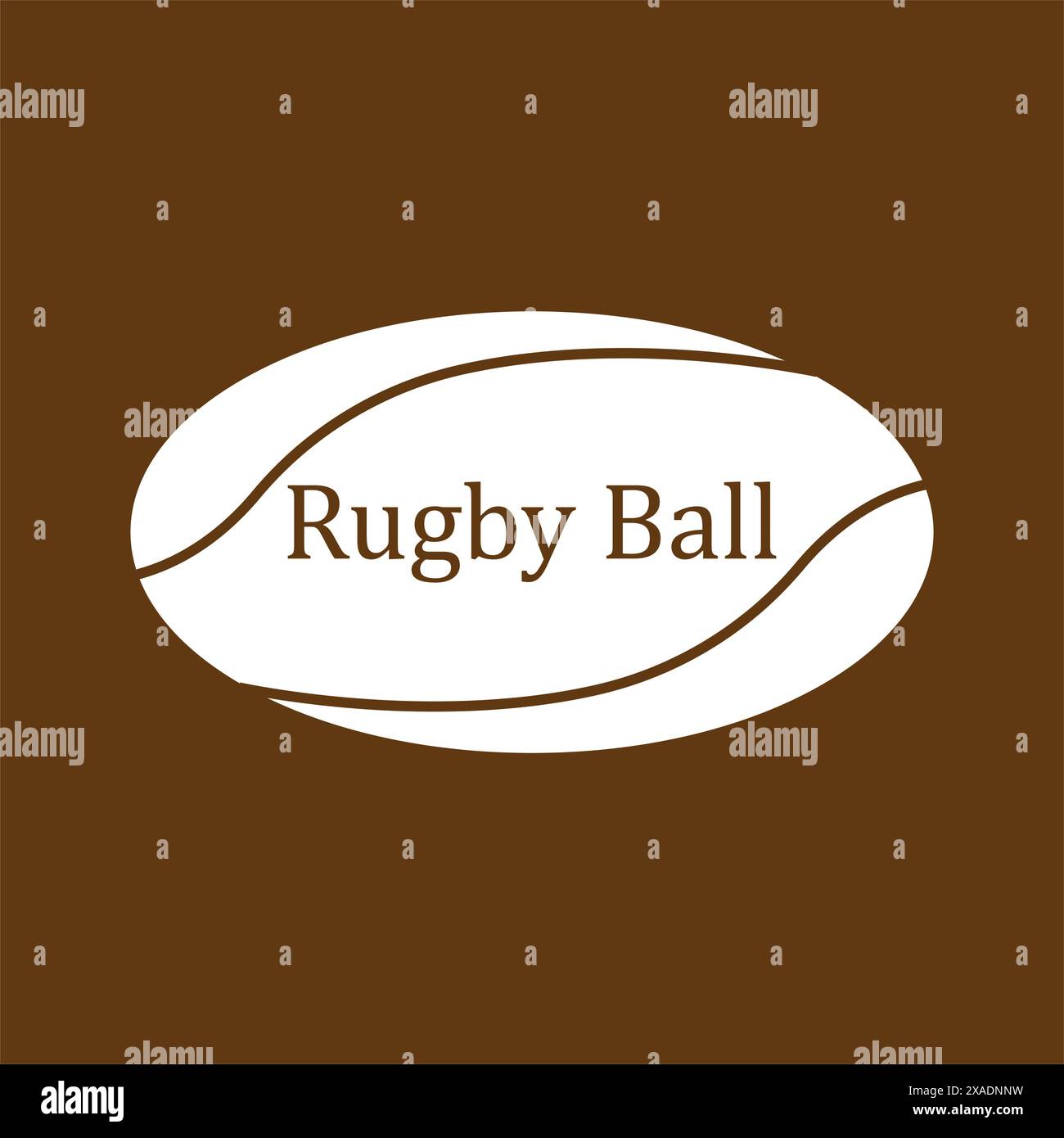Rugby Ball Icon Vektor Illustration Design Vorlage Stock Vektor
