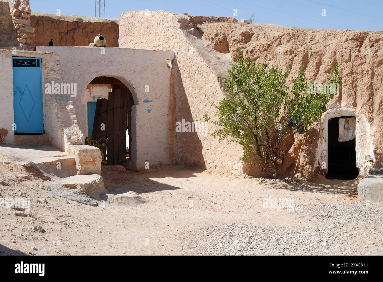 Traditionelle Unterirdische Höhlenhäuser, Matmata, Gabes Governorate, Tunesien Stockfoto