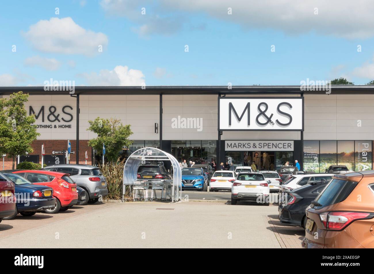 Das neue M&S-Geschäft in Washington Galleries, Tyne and Wear, England, Großbritannien Stockfoto