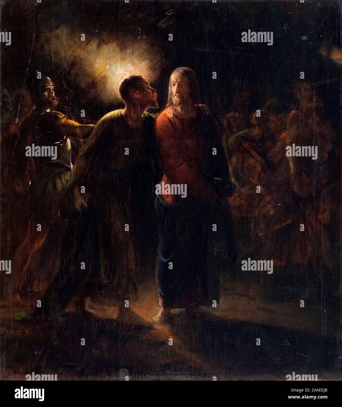 Judas-Kuss (nach 1860) von Wilhelm Marstrand Stockfoto