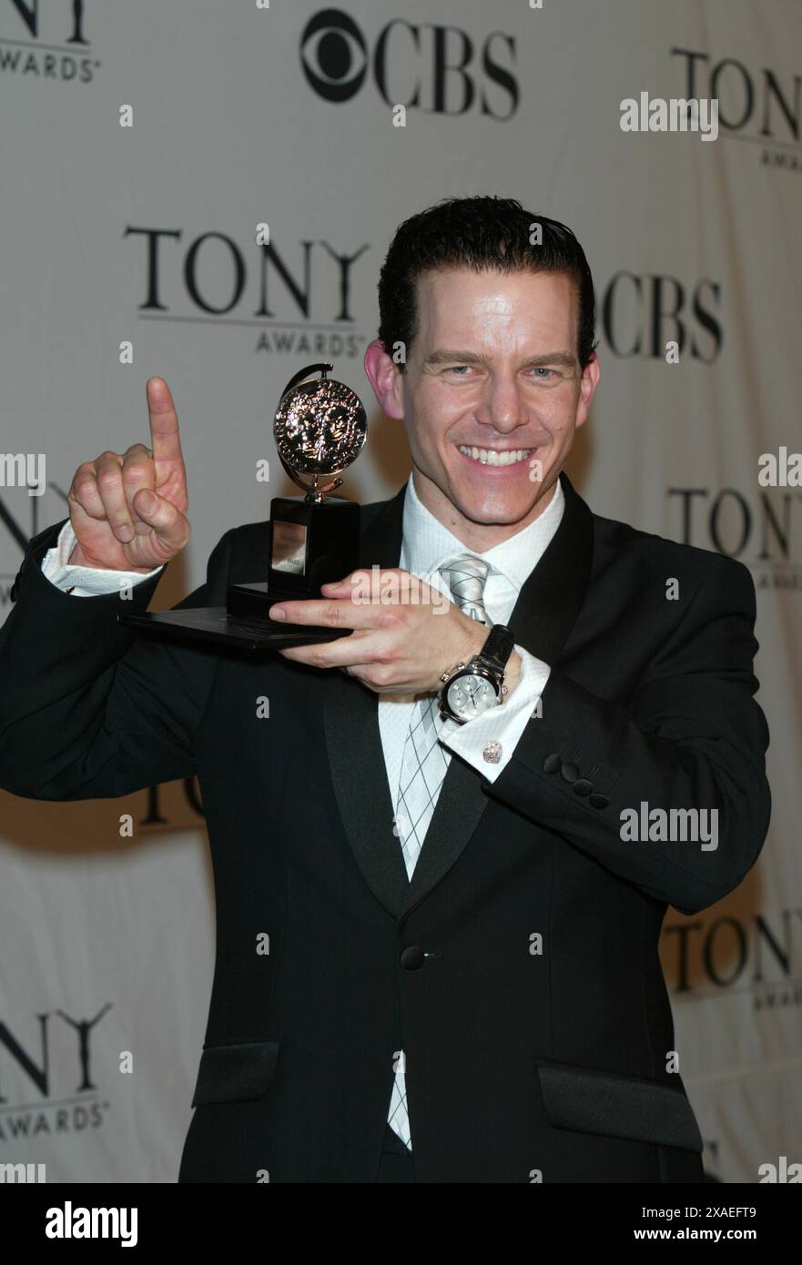 NEW YORK, New YORK – 11. JUNI: Christian Hoff im Presseraum der 60. Jährlichen Tony Awards, die am 11. Juni 2006 in der Radio City Music Hall in New York City stattfanden. Quelle: Joseph Marzullo/Media Punch Stockfoto