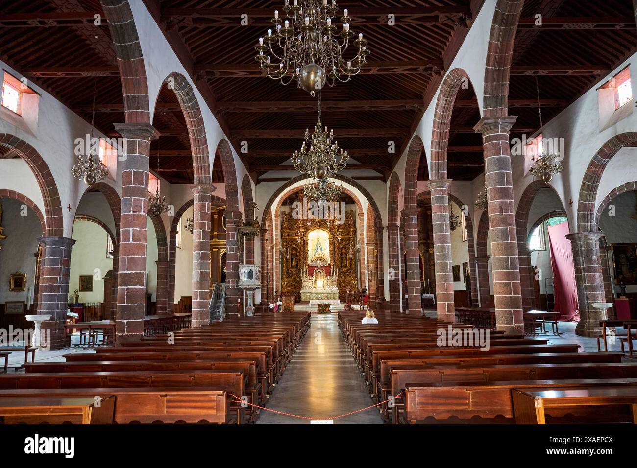 Innenraum der Kirche Nuestra Senora de la Concepcion, Teneriffa, Kanarische Inseln, Spanien. 03-06-2024 Stockfoto