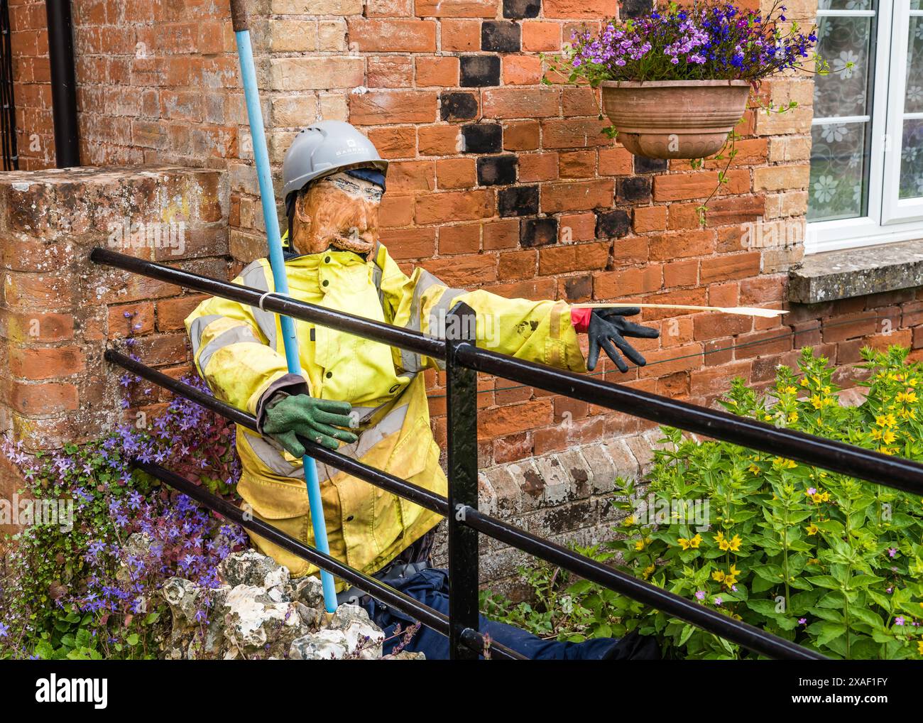 East Budleigh Village Vogelscheuche Festival in Aid of All Saints Church. Stockfoto