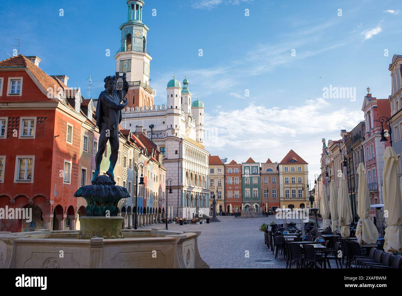 Der alte Hauptplatz des Marktes in Posen, Polen Stockfoto