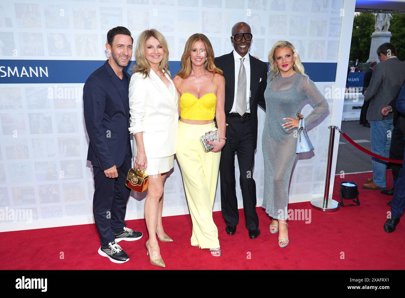 Marcel Remus, Frauke Ludowig, Mareile Hoeppner, Bruce Darnell und Evelyn Burdecki bei der Bertelsmann Party am 6.06.2024 in Berlin Stockfoto