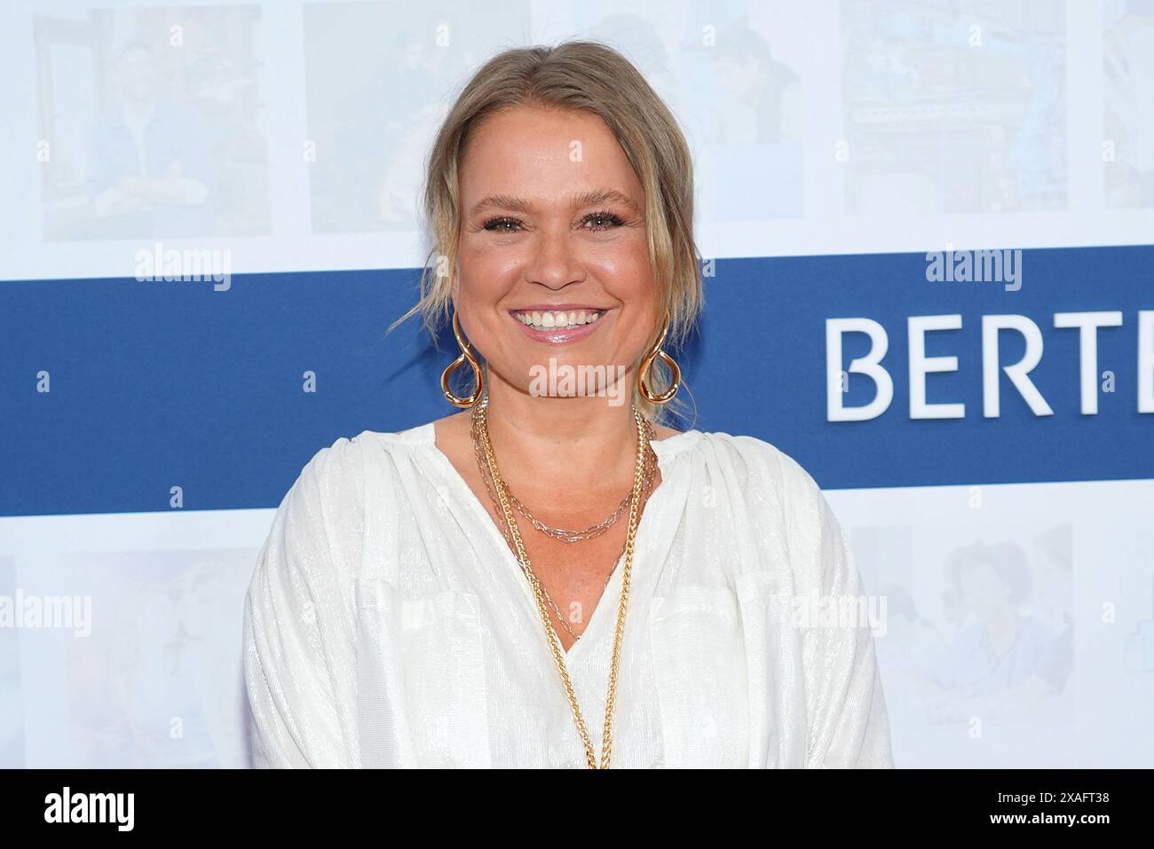 Nova Meierhenrich bei der Bertelsmann Party am 6.06.2024 in Berlin Stockfoto