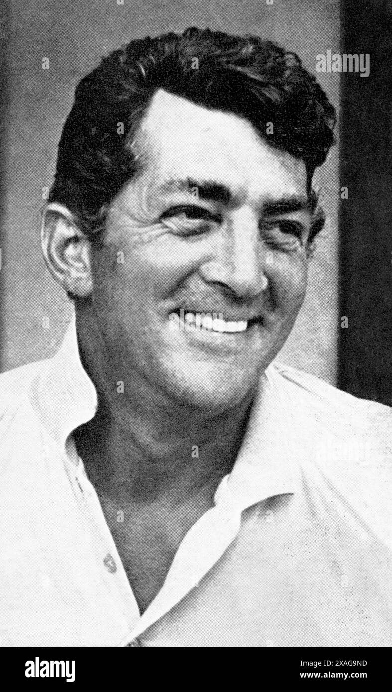 Ansichtskarte von Dean Martin um die 1960er Jahre Stockfoto