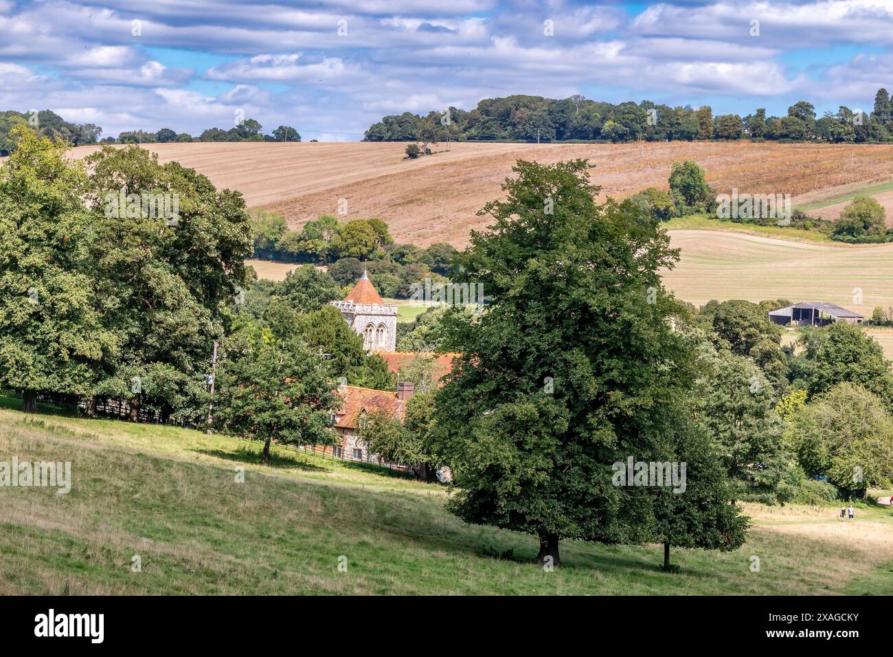 St. Michaels und alle Engel Pfarrkirche, Hughenden Valley, Buckinghashire, England, Großbritannien Stockfoto