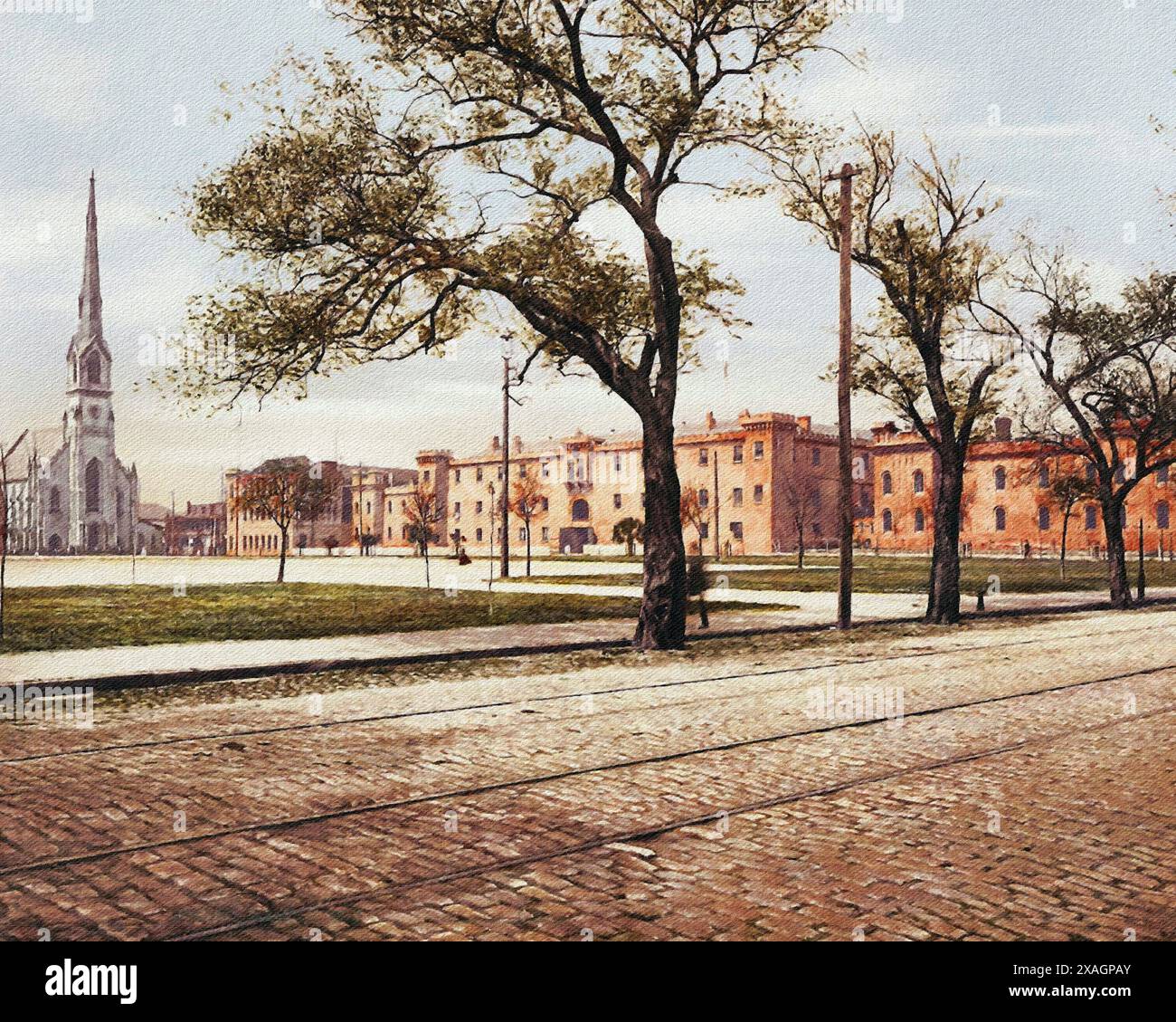 The Citadel, Marion Square, Charleston, Charleston County, South Carolina 1900. Stockfoto