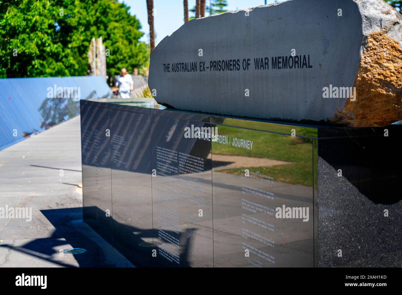 Prisoner of war Memorial, Botanische Gärten, Ballarat, Victoria Stockfoto