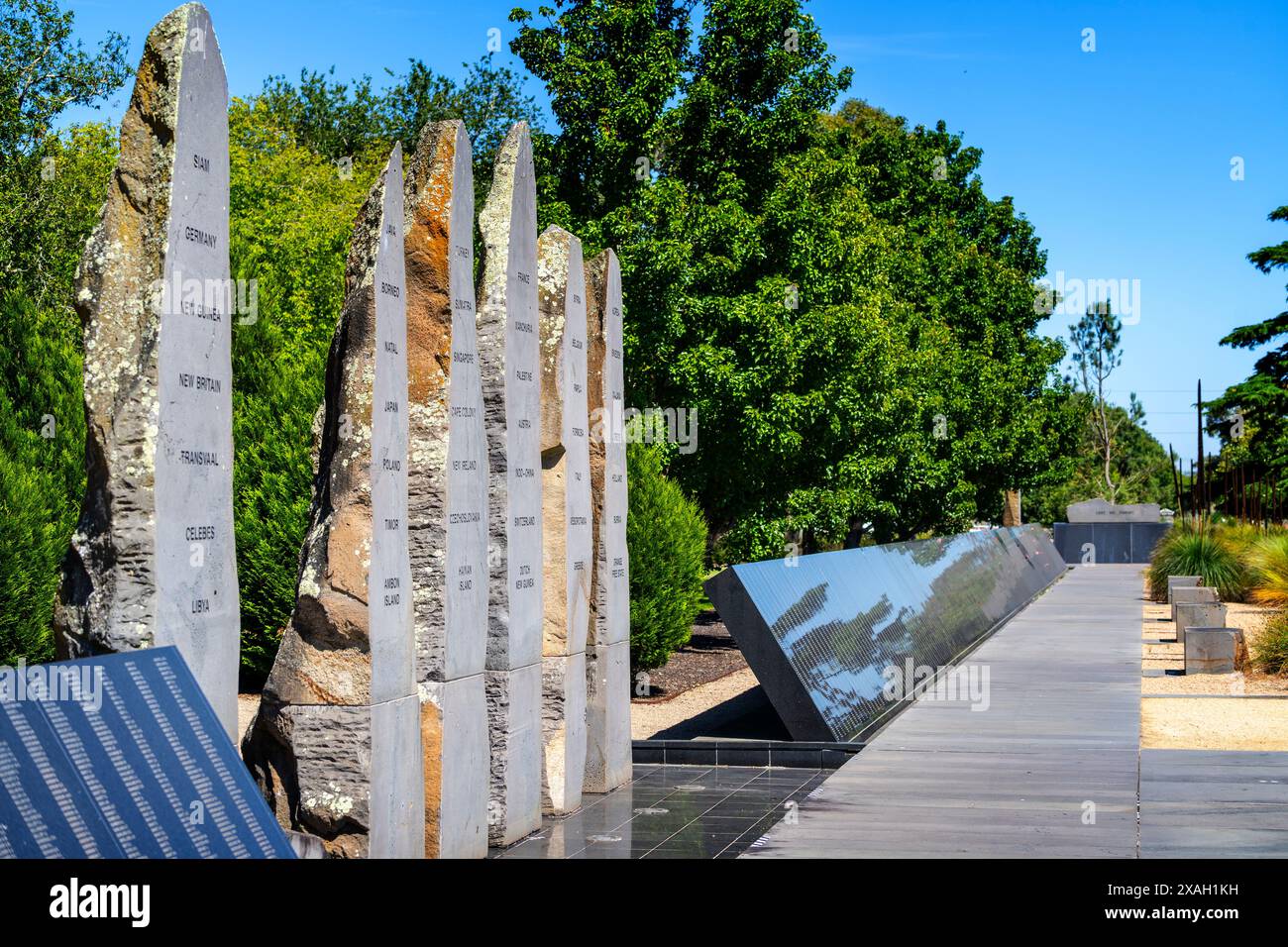 Prisoner of war Memorial, Botanische Gärten, Ballarat, Victoria Stockfoto