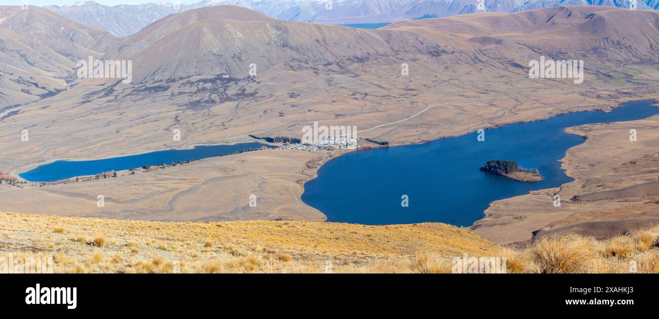 Lake Clearwater in der Nähe von Mount Guy (1319 m). Stockfoto