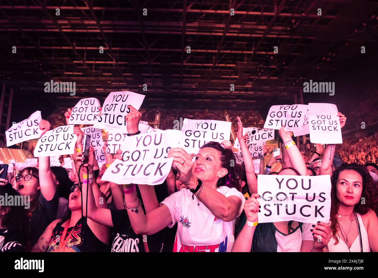 Torino, Italien. 2024 spielte die amerikanische Band 30 Seconds to Mars live auf der Bühne der Inalpi Arena Turin. Anrede: Andrea Pinna Stockfoto