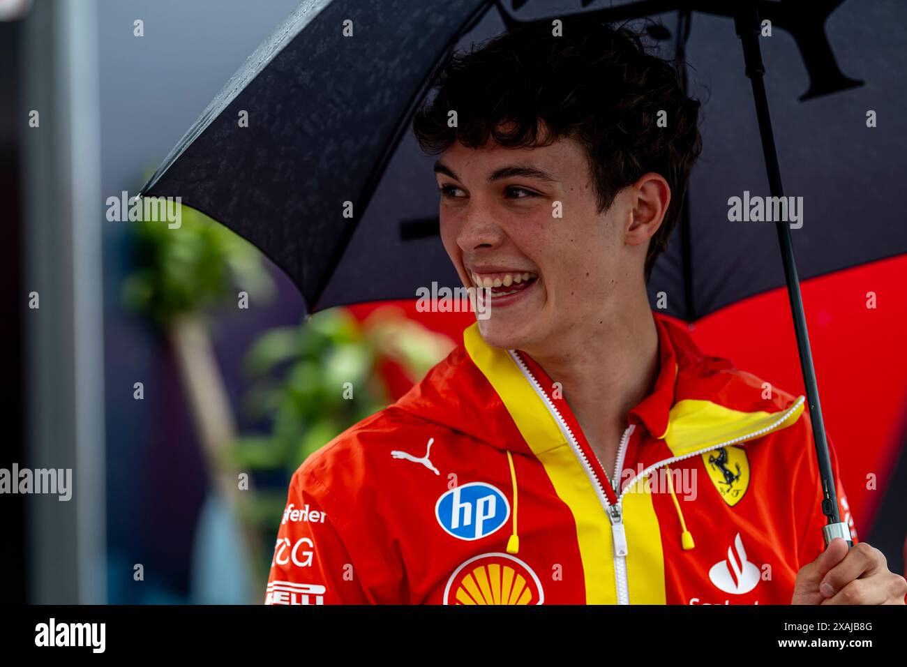 Montreal, Kanada, 06. Juni 2024, Oliver Bearman, Reservefahrer des Ferrari-Teams, der am Aufbau teilnahm, Runde 09 der Formel-1-Meisterschaft 2024. Quelle: Michael Potts/Alamy Live News Stockfoto