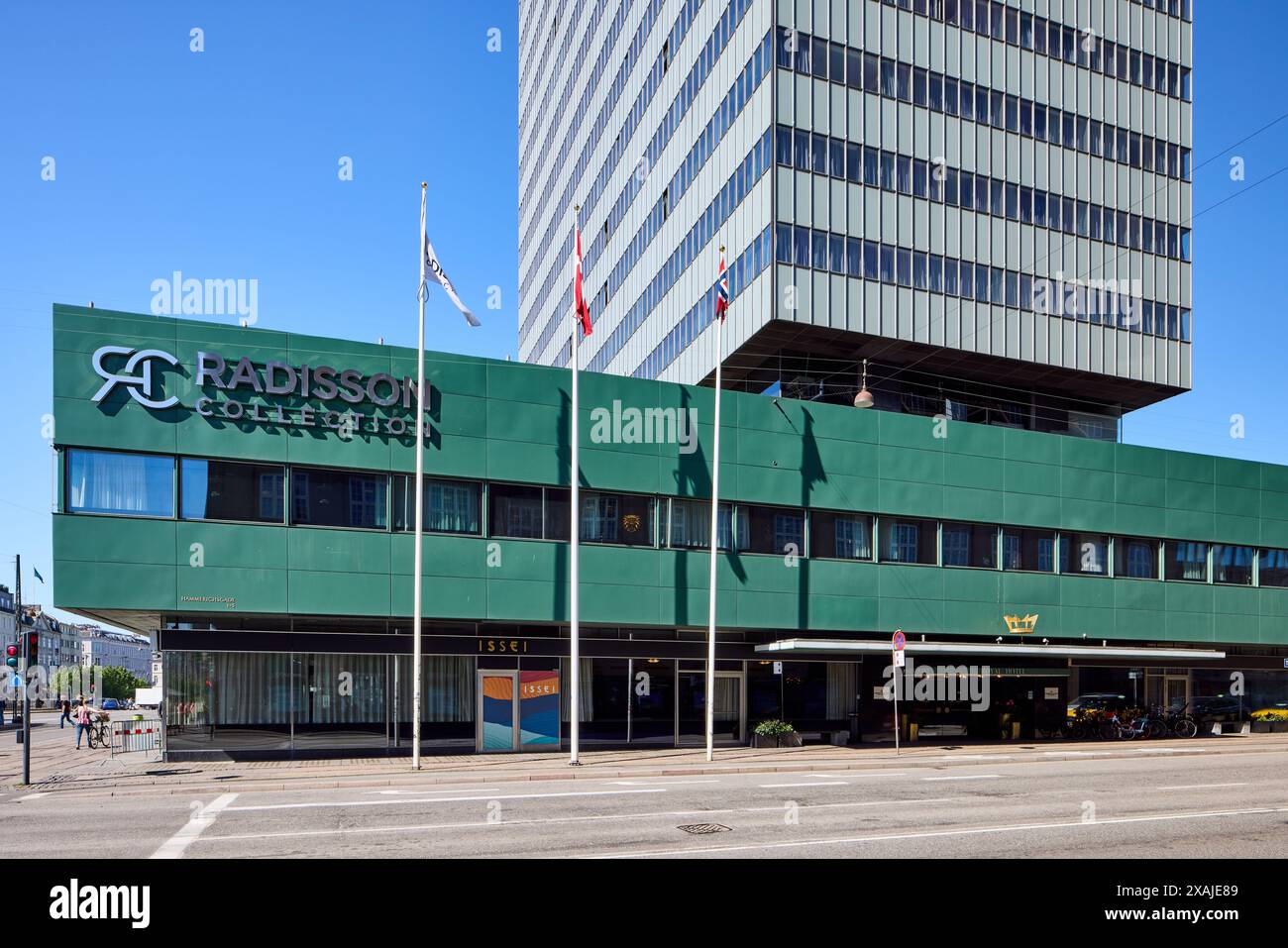 SAS Hotel (Radisson Collection Royal Hotel), entworfen von Arne Jacobsen, 1960; Kopenhagen, Dänemark Stockfoto