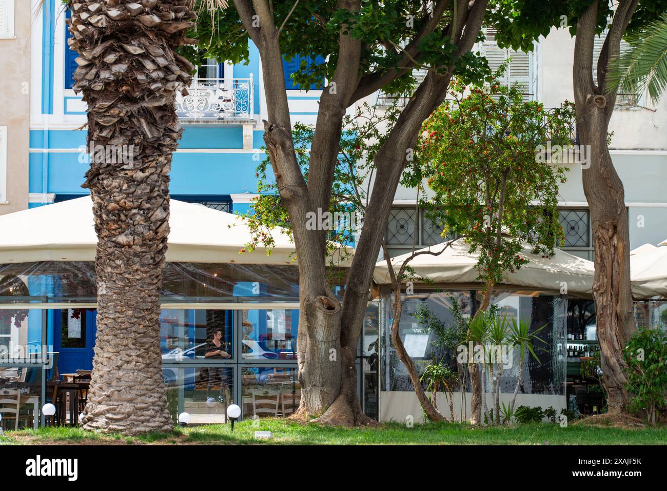 Nafplio, Ναύπλιο, Blick auf das Stadtzentrum Stockfoto