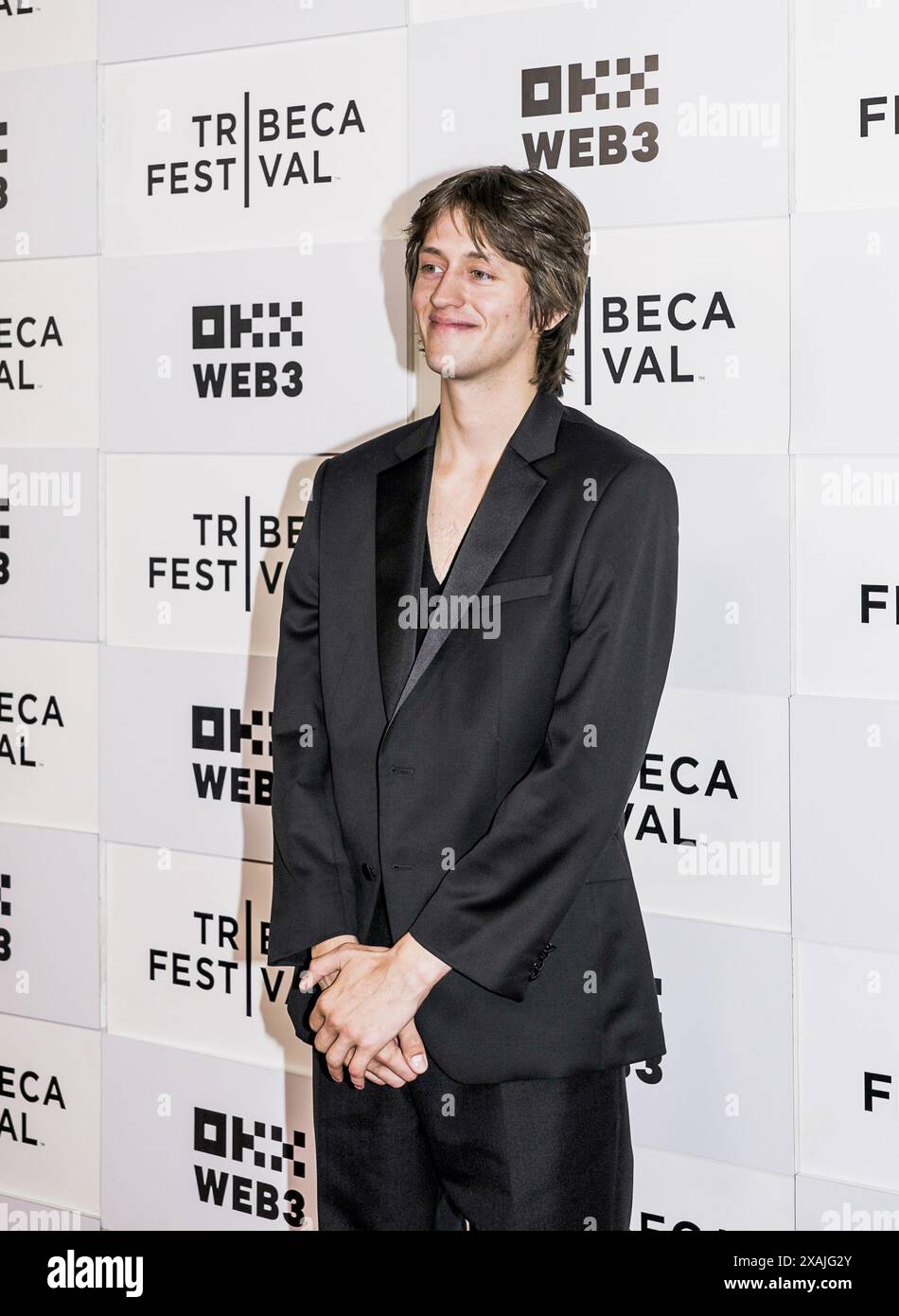 NEW YORK, NEW YORK, USA - 6. JUNI 2024: Percy Hynes White nimmt während der Tribeca Festiva 2024 an der „Winter Spring Summer or Herbst“-Weltpremiere Teil Stockfoto