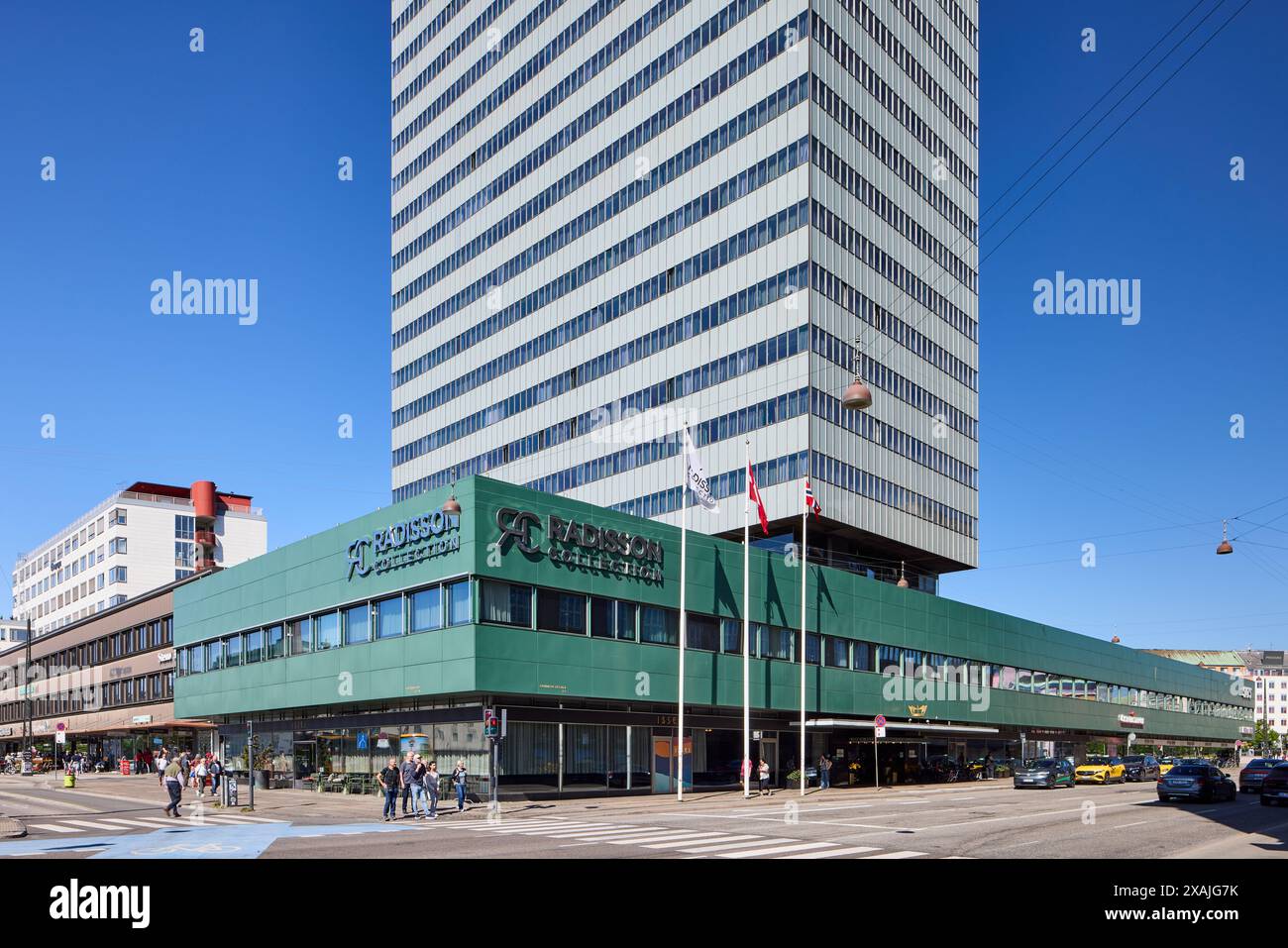 SAS Hotel (Radisson Collection Royal Hotel), entworfen von Arne Jacobsen, 1960; Kopenhagen, Dänemark Stockfoto