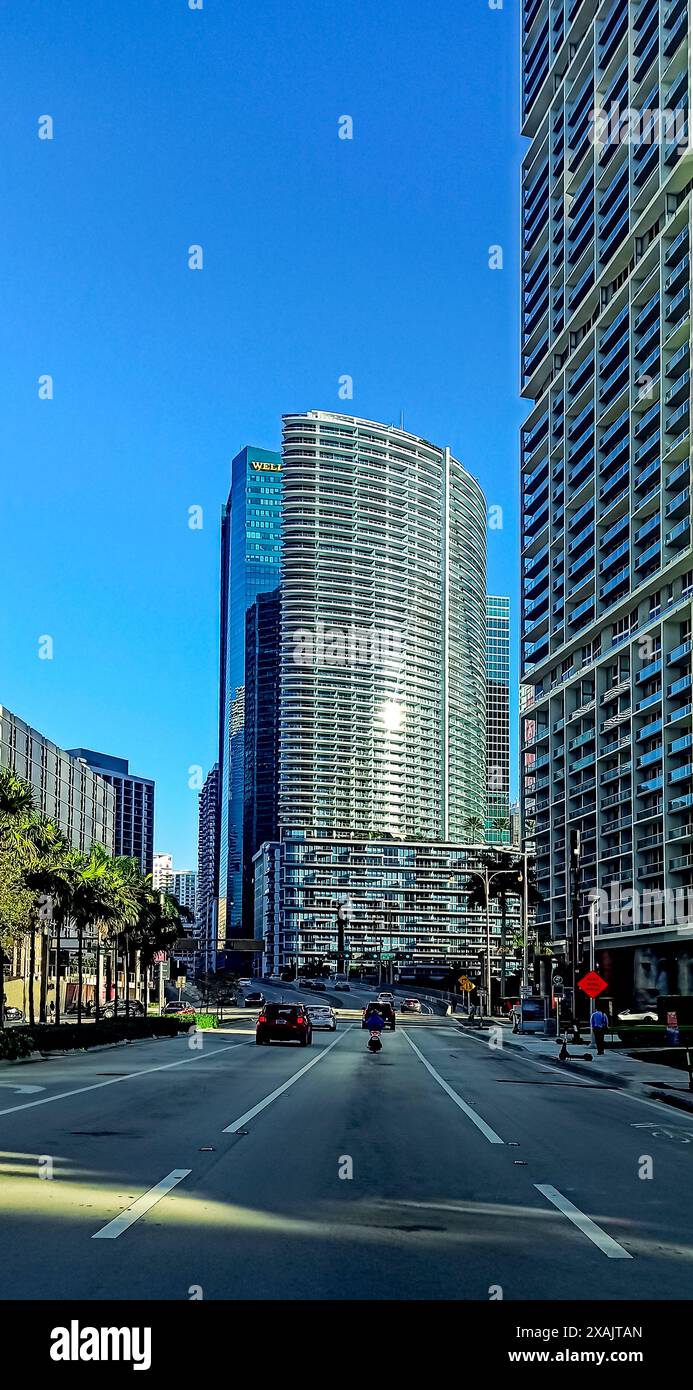 Brickell Avenue, Miami, Florida, USA, Stockfoto