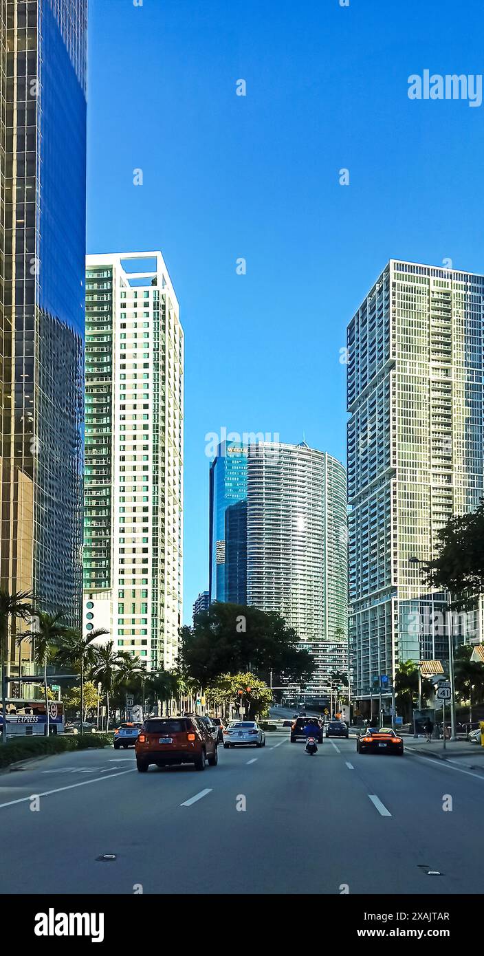 Brickell Avenue, Miami, Florida, USA, Stockfoto