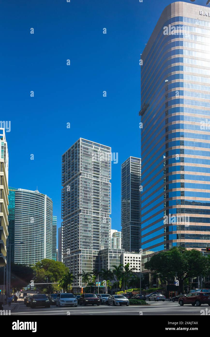 Brickell Avenue, Miami, Florida, USA, Stockfoto