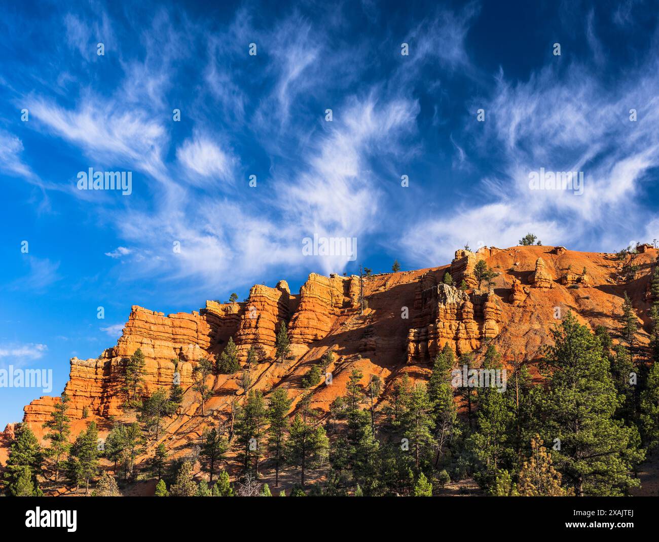 Red Canyon mit Wolken, Utah, USA, Stockfoto