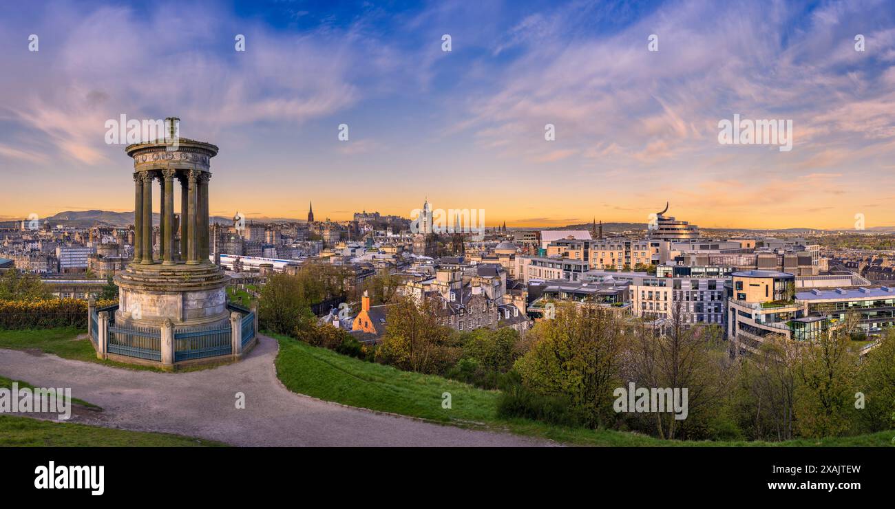 Wunderschöner Blick auf die Stadt Edinburgh, Schottland Stockfoto