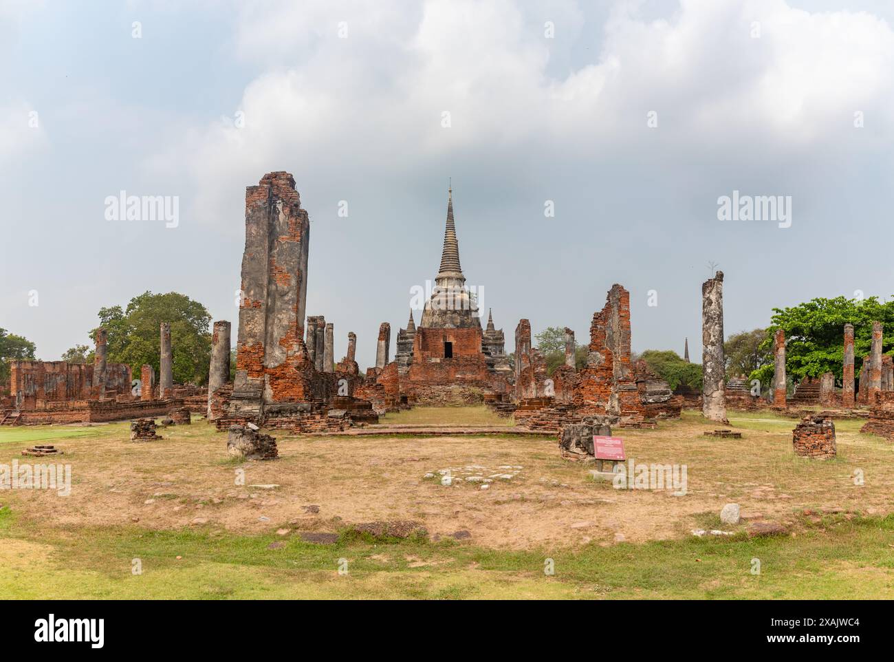 Ein Bild des Tempels Wat Phra Si Sanphet. Stockfoto