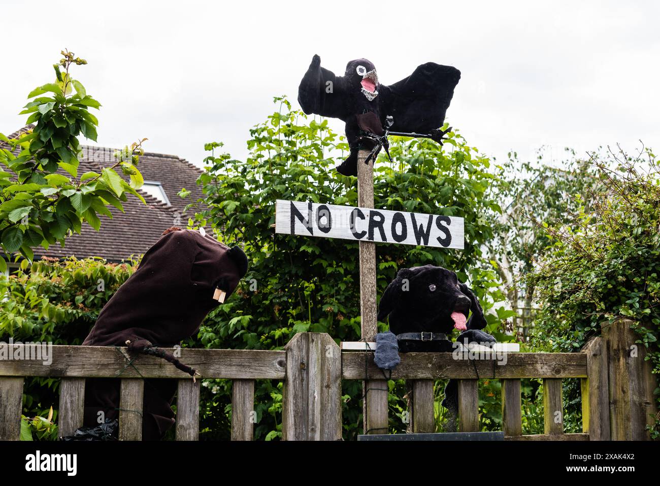 East Budleigh Village Vogelscheuche Festival in Aid of All Saints Church. Stockfoto