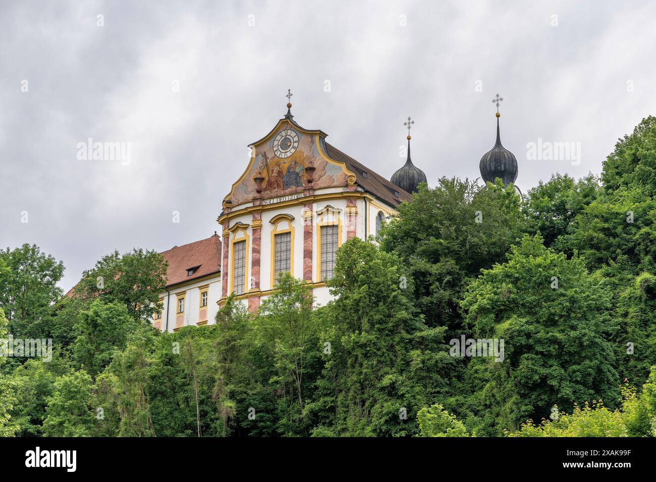 Europa, Deutschland, Bayern, Traunstein, Altenmarkt an der Alz, Kloster Baumburg Stockfoto