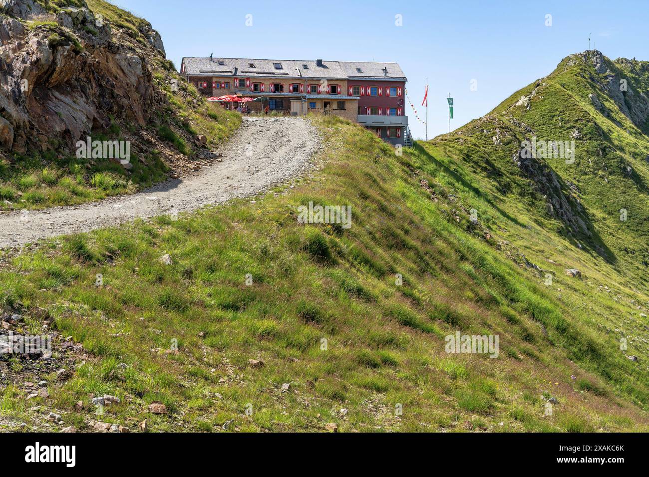 Europa, Österreich, Verwall, Vorarlberg, Montafon, Schruns, Wormser Hütte Stockfoto