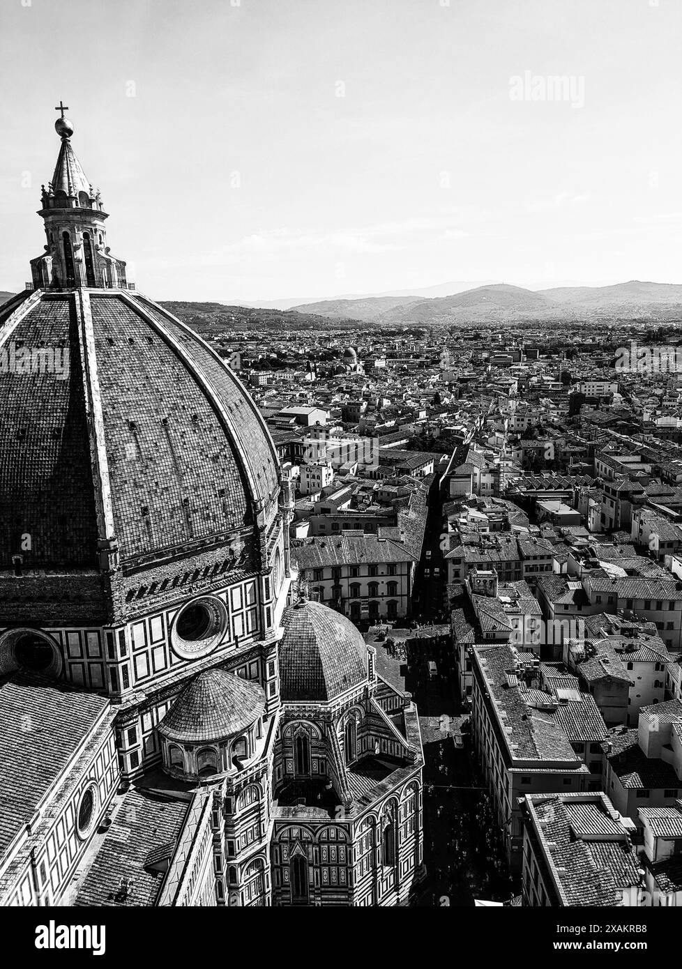 Die riesige Kathedrale und Kuppel der Kathedrale Santa Maria del Fiore in Florenz, Italien Stockfoto