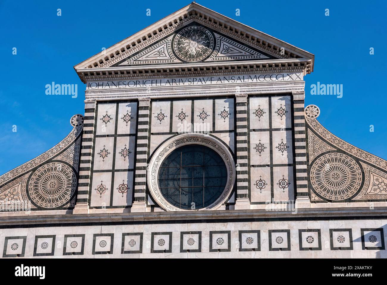 Fassade der Renaissance-Kirche Santa Maria Novella in Florenz, Italien Stockfoto Fassade der Renaissance-Kirche Santa Maria Novella in Florenz, Italien Stockfoto