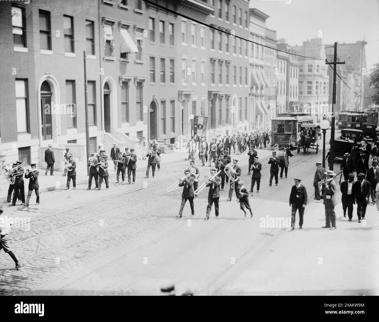 Delegation von Alabama. Ankunft in Baltimore, zwischen 1910 und 1915. Stockfoto