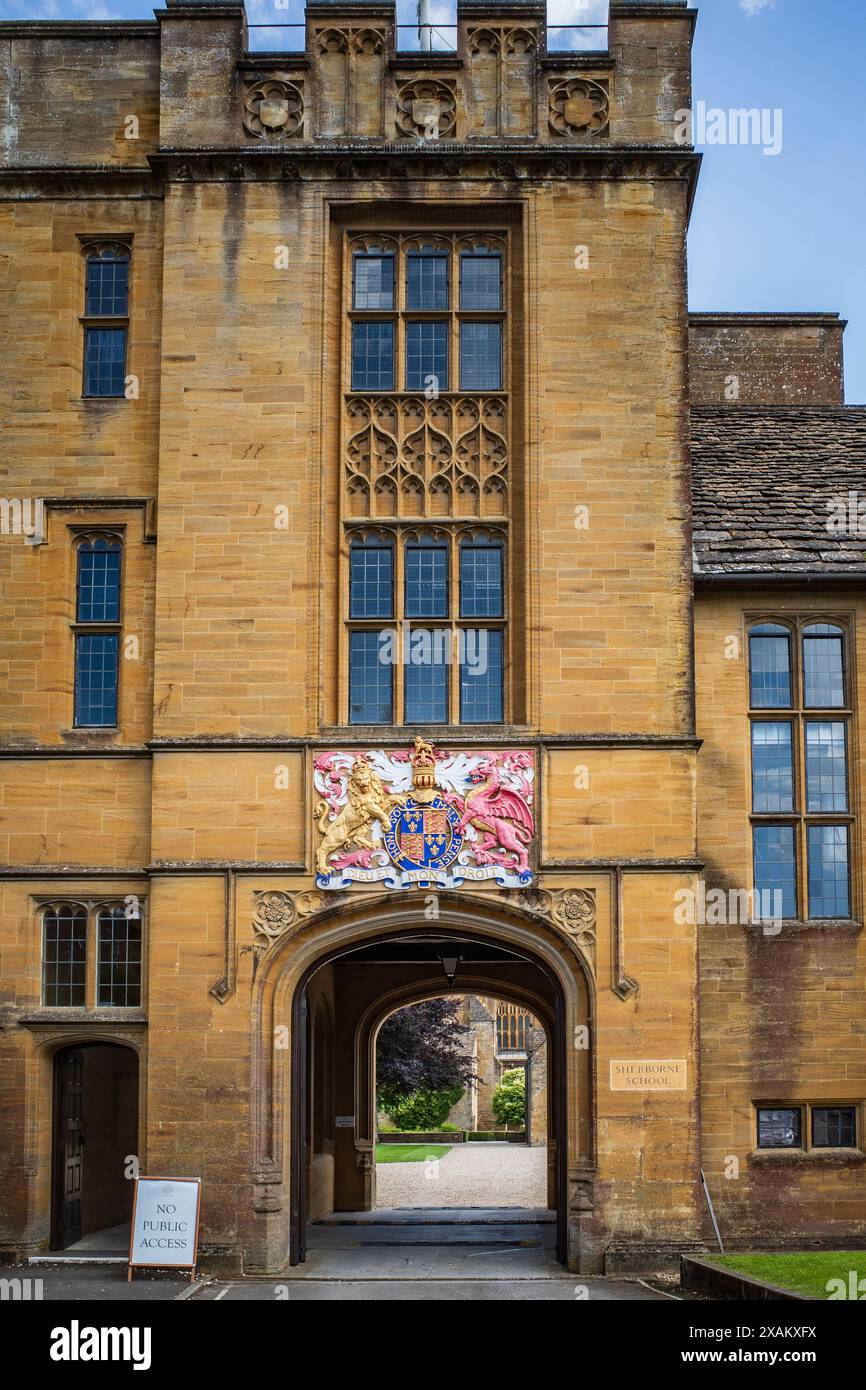 Sherborne School, Dorset, England, eine unabhängige Jungenschule. Öffentliche Schule. Privatschule. Bildung. Schulen in Großbritannien. Alumni. Stockfoto