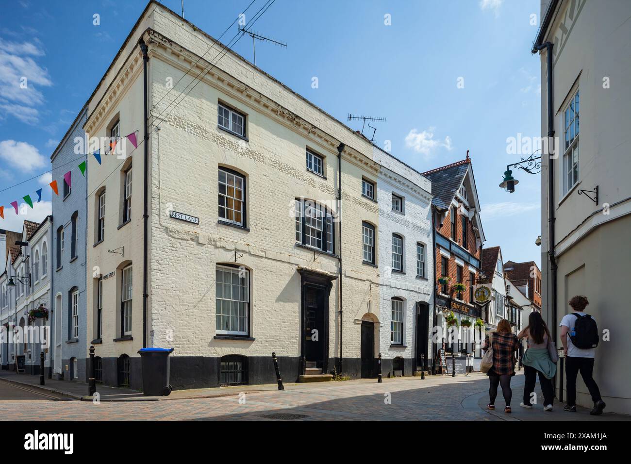 Stadtzentrum von Canterbury, Kent, England. Stockfoto