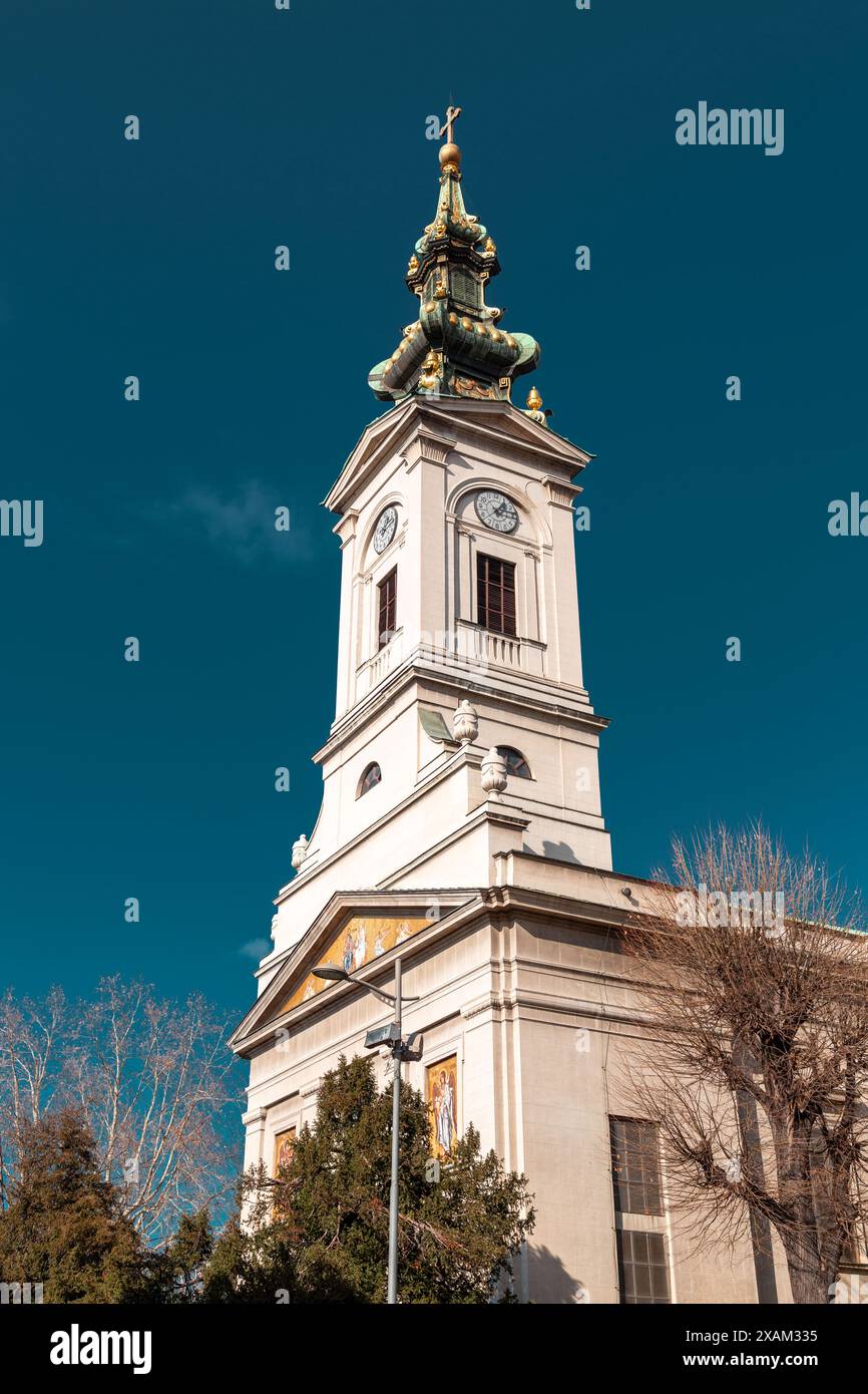 Die Kathedrale Kirche St. Michael der Erzengel ist eine serbisch-orthodoxe Kathedrale im Zentrum von Belgrad. Stockfoto