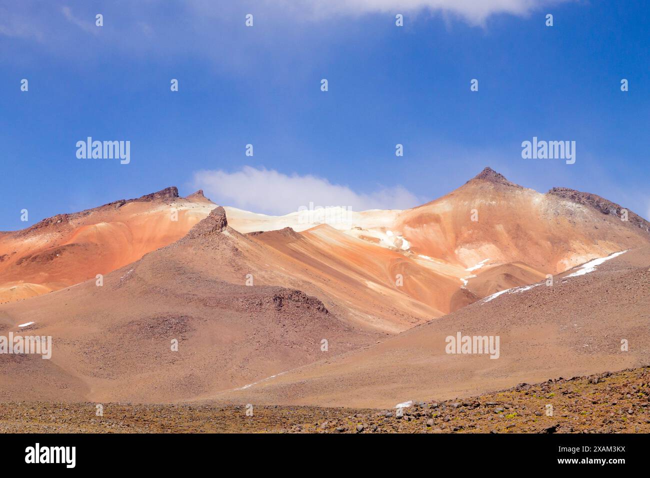 Bolivianischen Landschaft, Salvador Dali Desert View. Schöne Bolivien Stockfoto