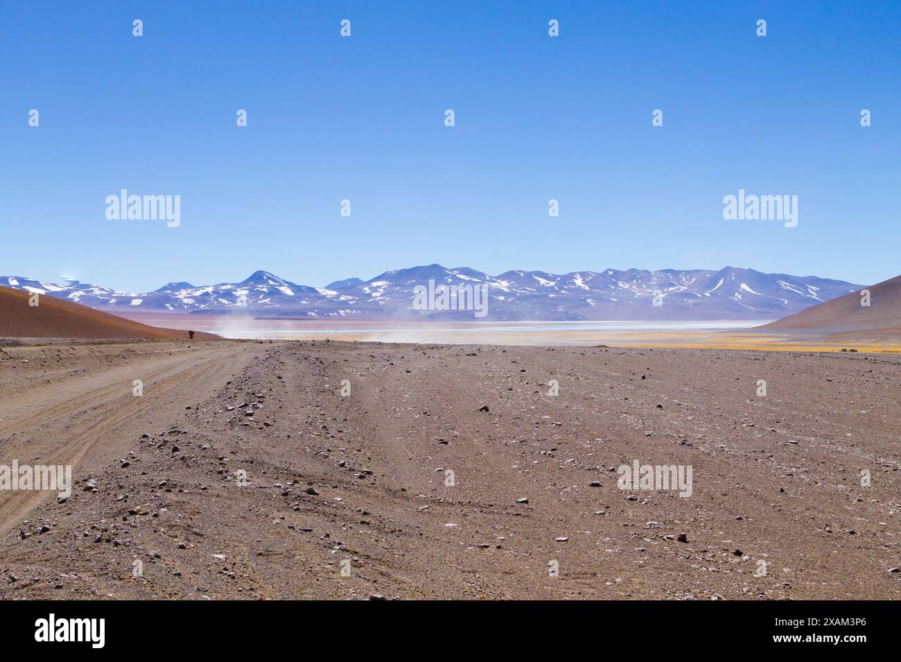 Bolivianischen Landschaft, Salvador Dali Desert View. Schöne Bolivien Stockfoto