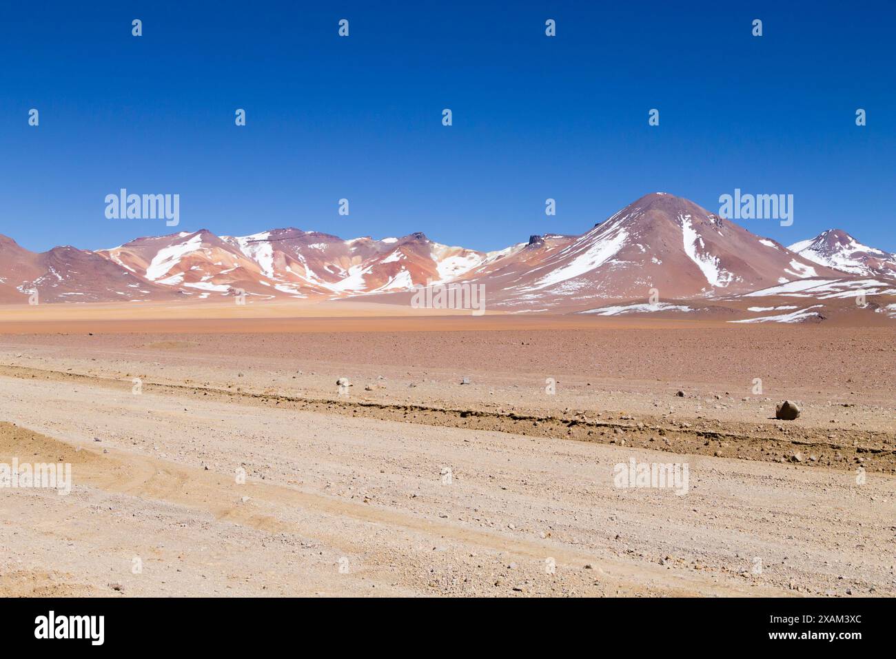 Bolivianischen Landschaft, Salvador Dali Desert View. Schöne Bolivien Stockfoto