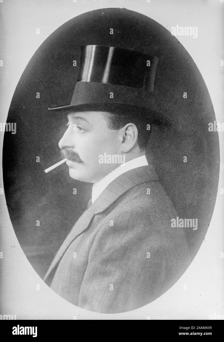 J.B. Joel, 1913. Zeigt Jack Barnato Joel (1862–1940), früher Isaac Joel, ein südafrikanischer Bergbaumagnat und Rennpferdebesitzer und -Züchter. Stockfoto