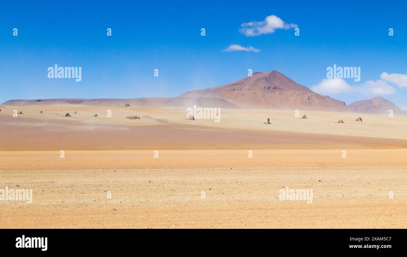 Bolivianischen Landschaft, Salvador Dali Desert View. Schöne Bolivien Stockfoto