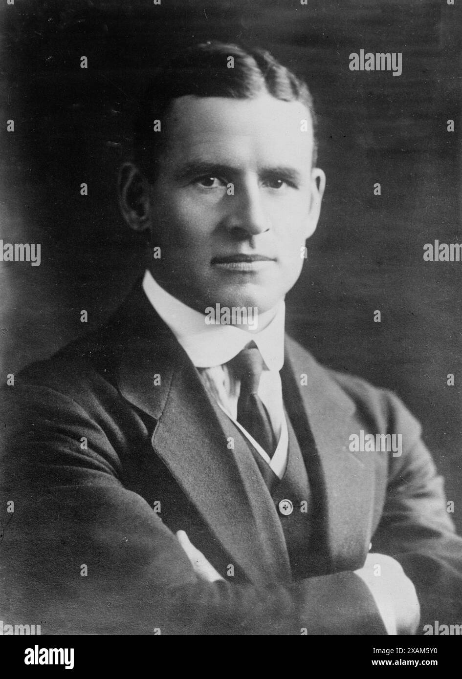 Commander Evans, 1914. Zeigt Edward Evans, 1. Baron Mountevans (1881–1957), ein britischer Marineoffizier und Antarktisforscher. Stockfoto